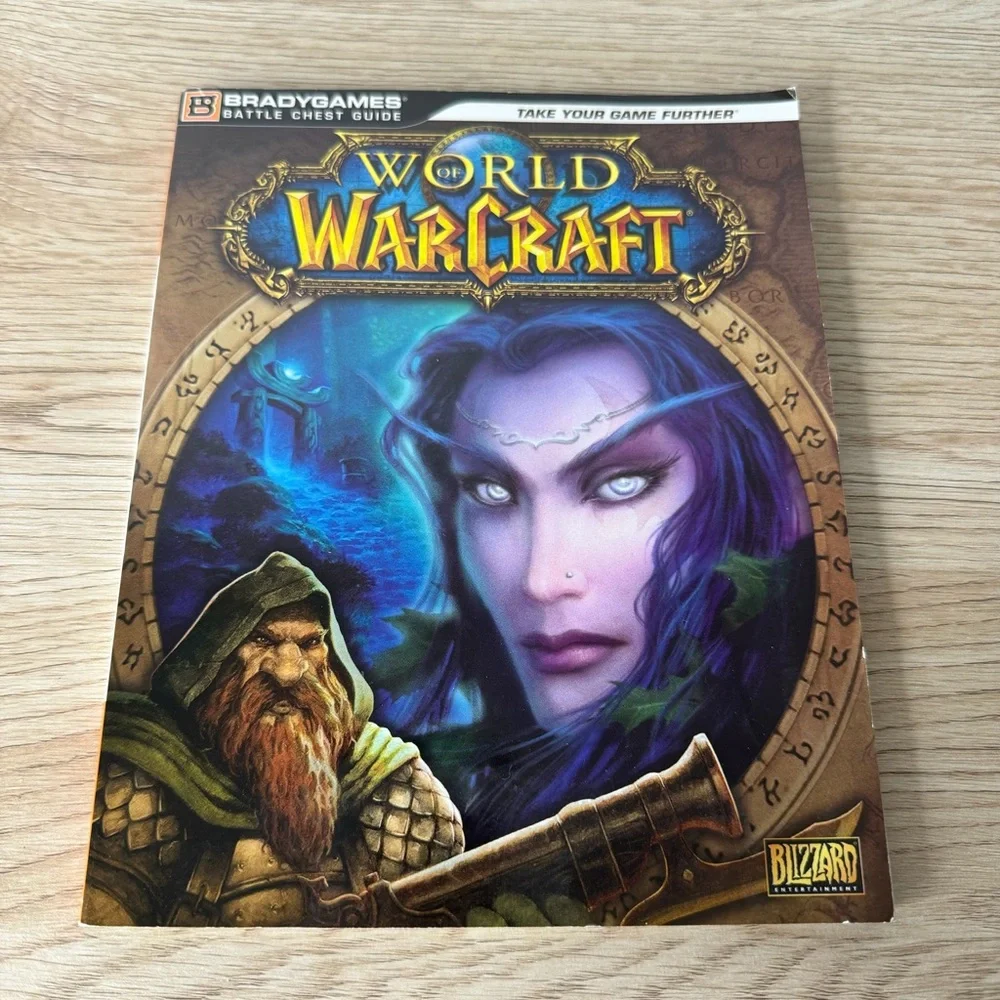 World of WarCraft Computer Game DVD ROM‎ Lot and 2 Brady Game Guides